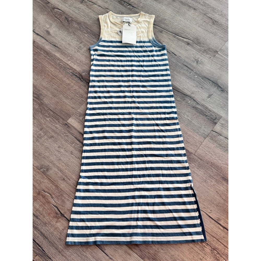 NWT Current Elliott, Pearl Gray Floral Sleeveless Maxi Knit Tank Dress Size 0